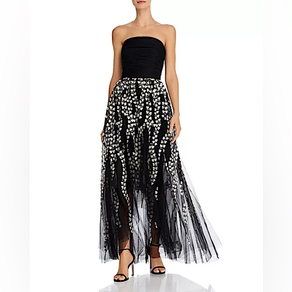 BCBGMAXAZRIA | Strapless High/Low Gown